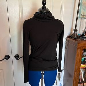 ANN TAYLOR LOFT✨Dark Grey Turtle Neck Long Sleeve Shirt Size Small (S)